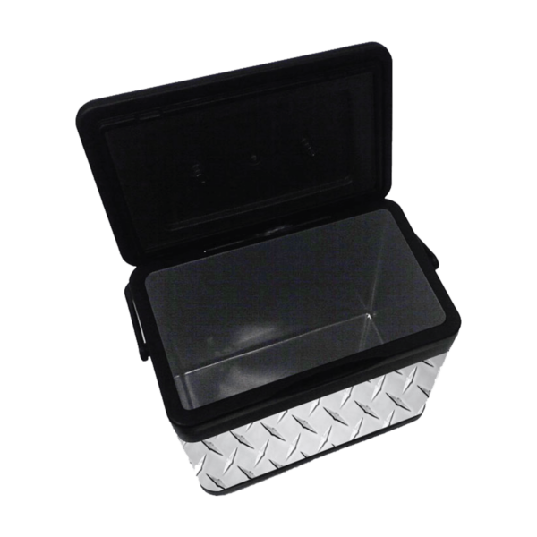 Iceberg Cooler Concepts - Pre-Designs - Diamond Plate Cooler inside- Hard Shell Cooler; Mountable hard ice chest; Golf Car Cooler