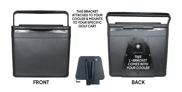 Iceberg Cooler Concepts - Club Car Precedent Model Cooler Mounting Bracket -Golf Car Cooler - Mountable hard ice chest