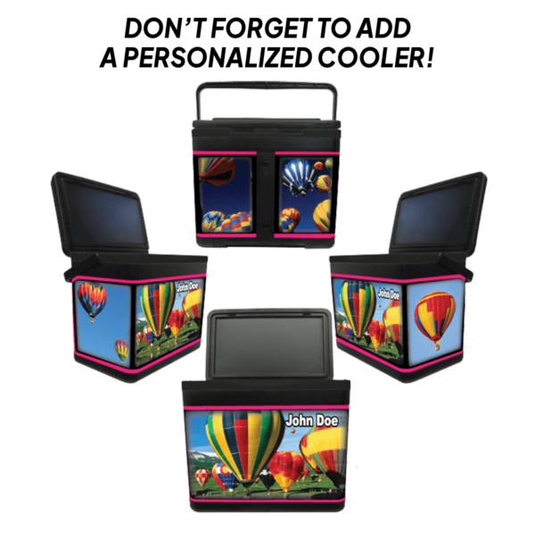 Iceberg Cooler Concepts - Custom Hot Air Balloon Cooler- company branding; custom personal designs