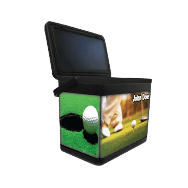 Iceberg Cooler Concepts - Custom golfing with customization Iceberg Cooler Concepts - Custom golfing with customization- Hard Shell Cooler; Mountable hard ice chest; Golf Car Cooler